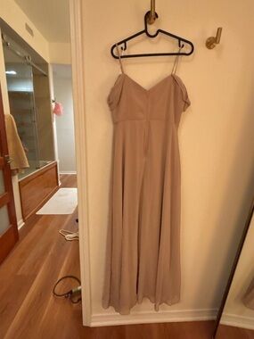 Birdy Grey Dusty Rose Cold-Shoulder Maxi Dress
